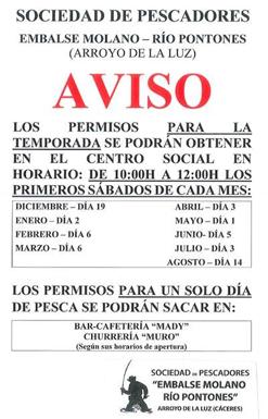 Obtención de los permisos para la temporada de pesca