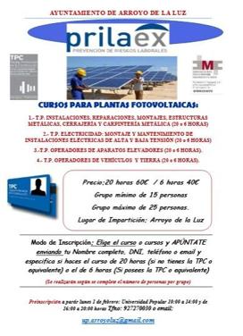 Cursos para plantas fotovoltaicas