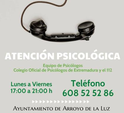 La Junta de Extremadura pone en marcha el teléfono de atención psicológica Covid