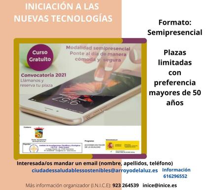 Curso gratuito de Iniciación a las Nuevas Tecnologías