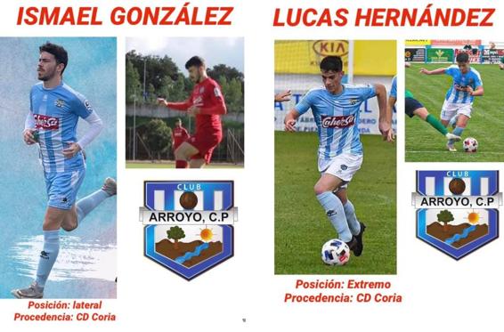 El Arroyo CP anuncia los fichajes de Ismael González y Lucas Hernández