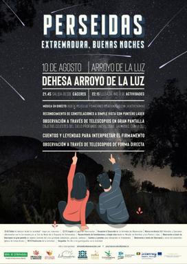 Disfruta de las Perseidas desde la Dehesa de Arroyo de la Luz