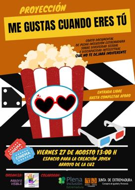 El ECJ de Arroyo de la Luz será uno de los centros en que se proyectará el corto 'Me gustas cuando eres tú'