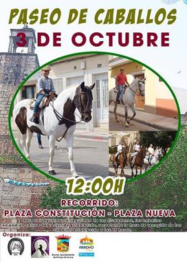 El próximo domingo se organizará un paseo de caballos en la localidad