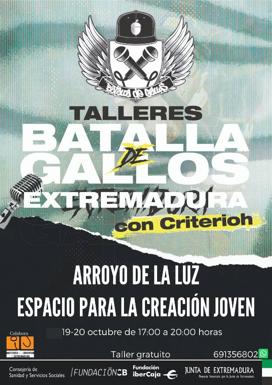 Talleres de rap en el ECJ de Arroyo de la Luz