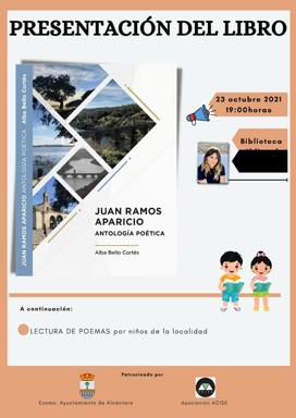 Alba Bello presenta en Alcántara 'Juan Ramos Aparicio. Antología Poética'