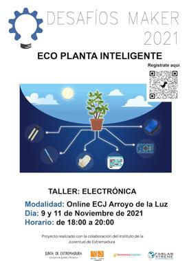 El ECJ de Arroyo de la Luz acoge el taller de electrónica 'La ecoplanta inteligente'