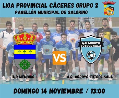 El Arroyo FS jugará hoy en Salorino