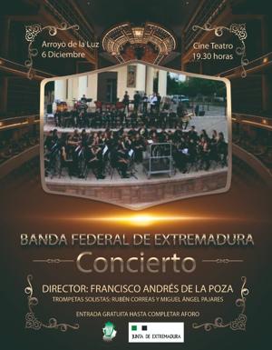 La Banda Federal de Extremadura llega a Arroyo de la Luz el próximo lunes