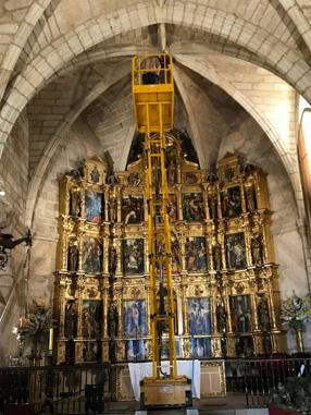 El estado de la estrella del ábside es peor de lo que se pensaba en un principio, si bien es un elemento decorativo