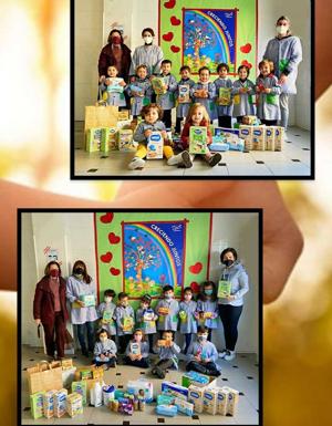 El colegio Ntra. Sra. de Los Dolores entrega productos para bebés a la asociación Red Madre
