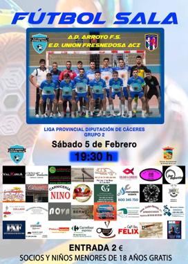 El Arroyo FS recibe a la ED Unión Fresnedosa
