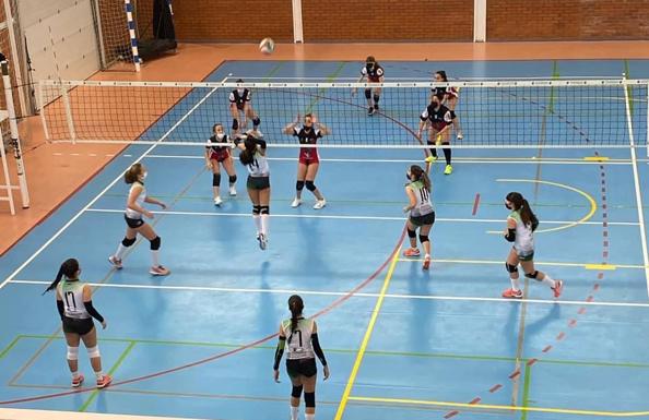 Gran actuación de los equipos de la cantera del voleibol arroyano