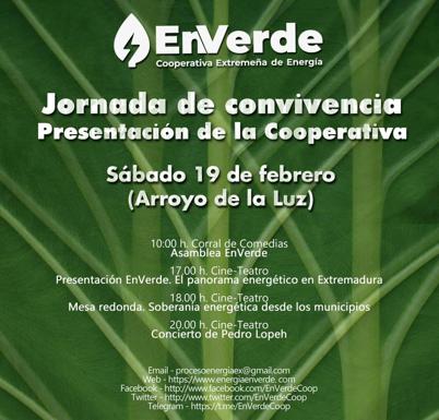 El Corral de Comedias acoge la presentación de la cooperativa extremeña de energía EnVerde