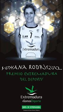 Yohana Rodríguez recibe el Premio Extremadura del Deporte 2020