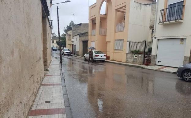 La borrasca Celia trae la lluvia a Arroyo de la Luz