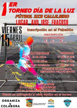 Este año se celebrará el primer Trofeo 33 Fútbol Callejero Día de la Luz
