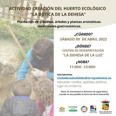 Con la actividad 'La botica de la dehesa' se plantarán arbustos, árboles y plantas aromáticas-medicinales-gastronómicas en el Centro de Interpretación