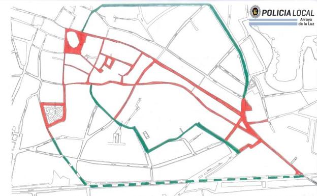Calles cerradas al tráfico y prohibición de estacionamiento durante el Día de la Luz