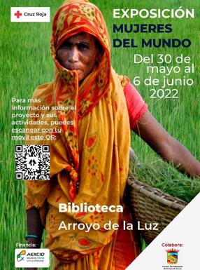 La Biblioteca municipal acoge la exposición 'Mujeres del Mundo' de Cruz Roja