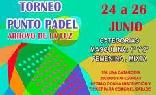 Punto Pádel organiza su torneo del 24 al 26 de junio