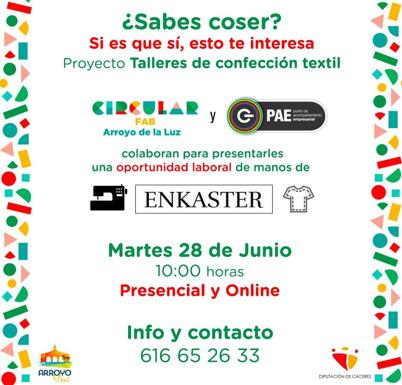 El Circular FAB acoge un taller de confección textil