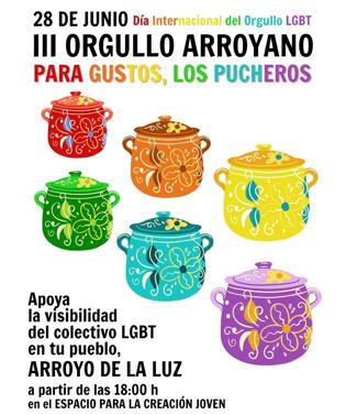 Arroyo Visible organiza varias actividades para celebrar el III Orgullo Arroyano