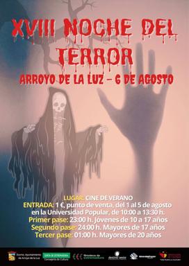 Venta de entradas para la Noche del Terror de Arroyo de la Luz