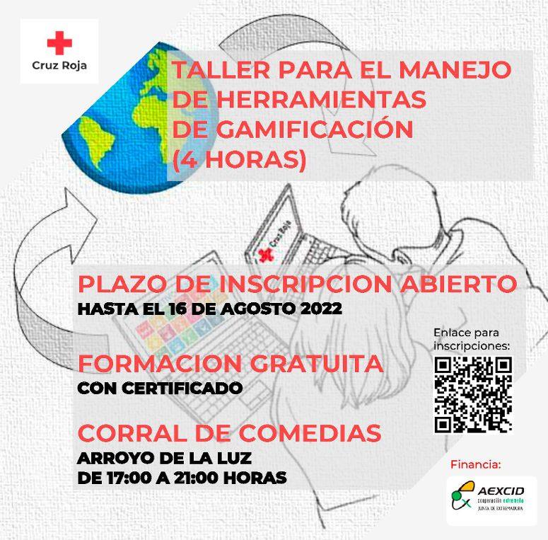 Cruz Roja imparte un taller para el manejo de herramientas de gamificación en Arroyo de la Luz
