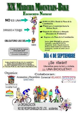 Abiertas las inscripciones para la XX Marcha Mountain Bike