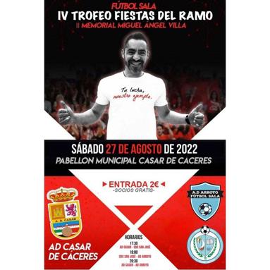 El Arroyo FS disputará el IV Trofeo Fiestas del Ramo