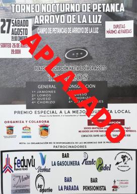 Aplazado el torneo de petanca