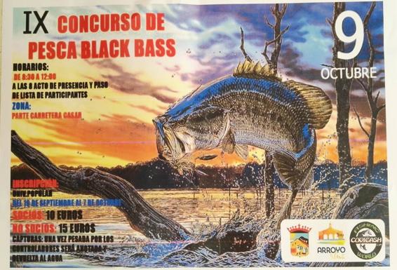 Abierto el plazo de inscripción para el IX Concurso de Pesca Black Bass