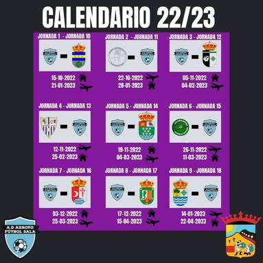 El Arroyo FS presenta su calendario de juego