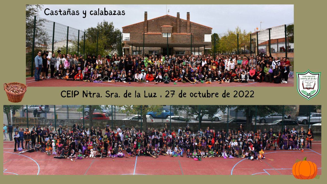 Castañas y calabazas conviven en armonía en el CEIP Ntra.Sra. de la Luz