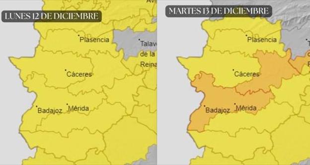 La lluvia pone toda la región en alerta amarilla