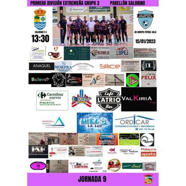 El Arroyo FS se enfrenta al Salorino FS para el último partido de la primera vuelta