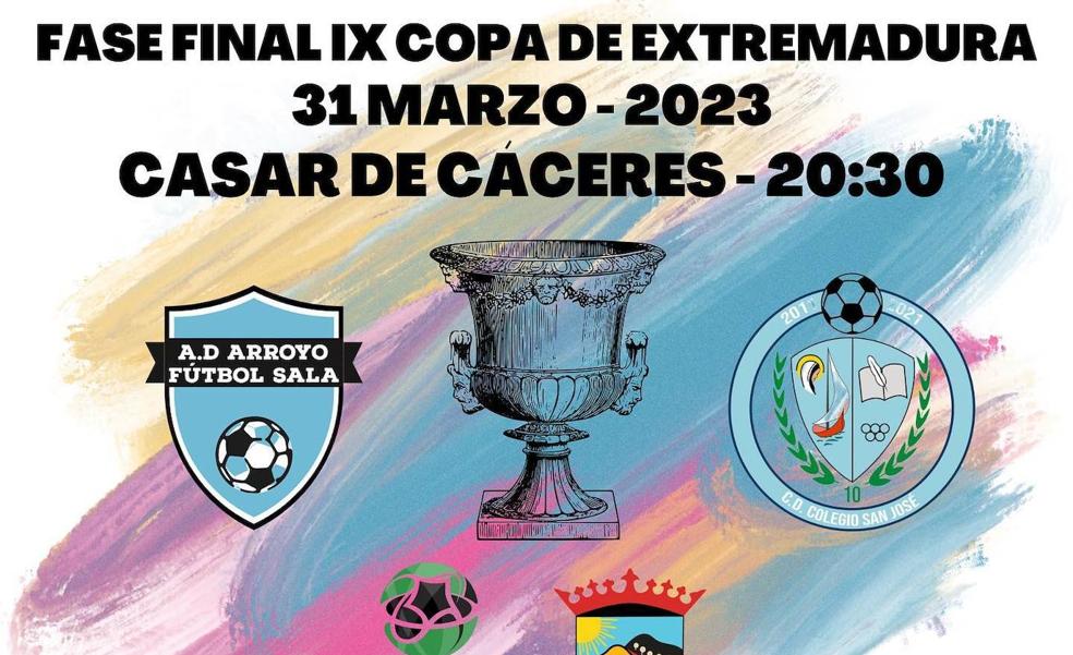 El Arroyo FS se enfrentará al CD San José en Casar de Cáceres en la Fase final de la Copa de Extremadura