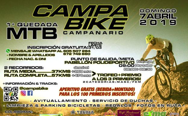 Campabike organiza este domingo la primera quedada MTB