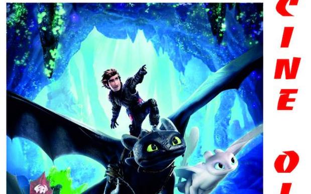 Doble sesión de cine este fin de semana con la proyección de 'Cómo entrenar a tu dragón 3'