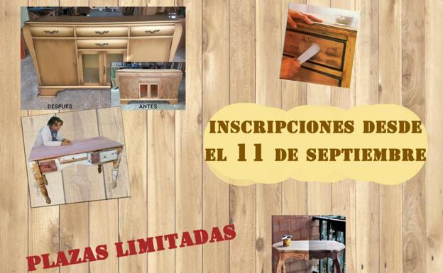 Un taller enseña a restaurar muebles y enseres antiguos o deteriorados