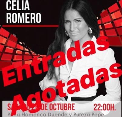 Agotadas las invitaciones para el recital flamenco de Celia Romero