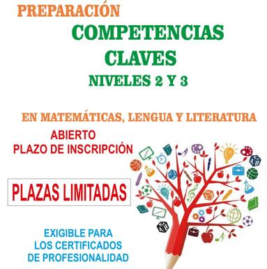 Abierto el plazo para la preparación de Competencias Clave en Matemáticas y Lengua y Literatura