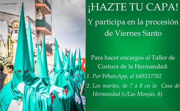 La Hermandad de la Expiación ha iniciado la confección de hábitos para Semana Santa