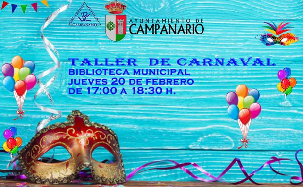 Los pequeños podrán confeccionar su disfraz este jueves en un taller de Carnaval