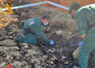 Guardia Civil de Campanario participa en la extinción de un incendio intencionado en Malpartida de la Serena