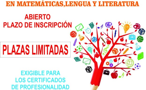 Abierto el plazo de inscripción para la preparación de Matemáticas y Lengua y Literatura