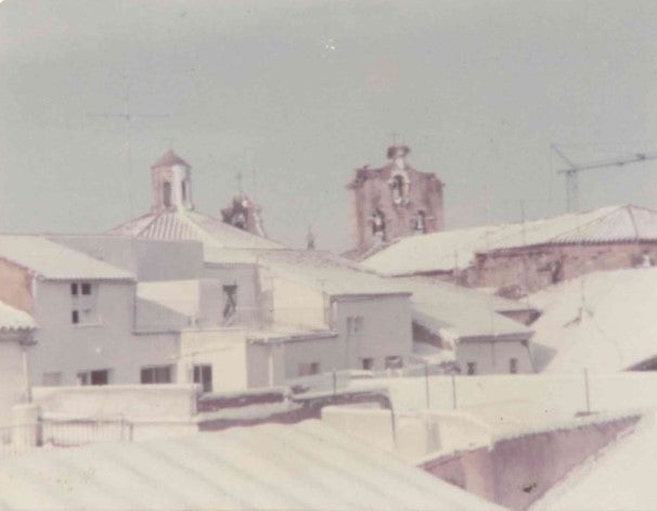 Así nevó en Campanario en 1986