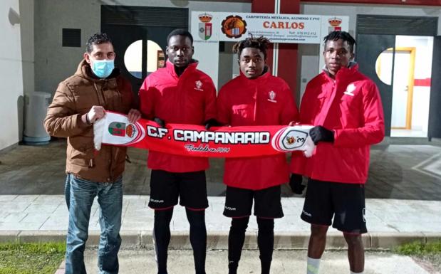 El C.F. Campanario amplía la plantilla con el fichaje de tres internacionales