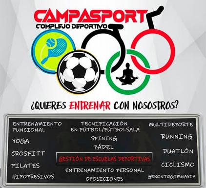 Tres deportistas ponen en marcha el proyecto Campasport de entrenamiento